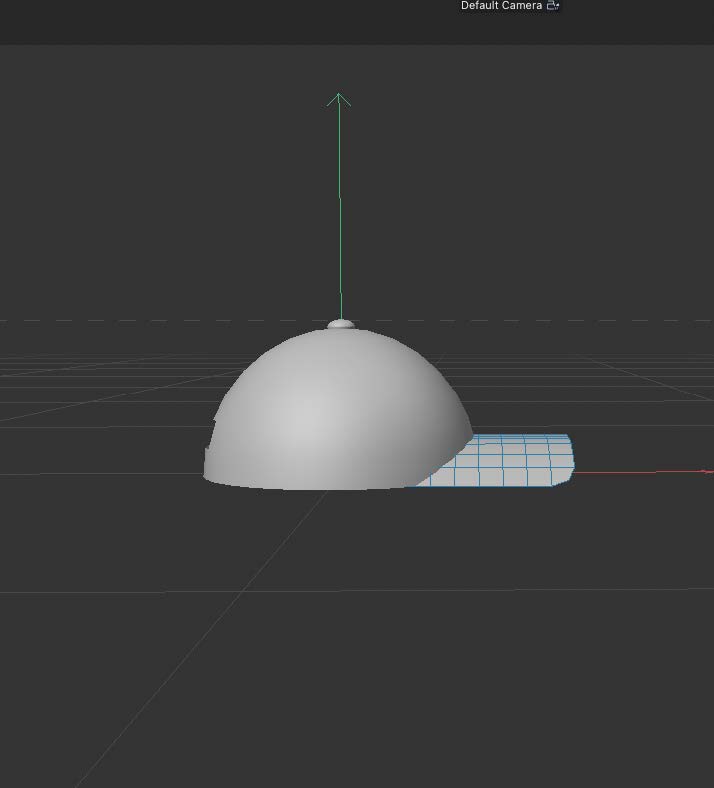 This is a side view screenchot of a hat model