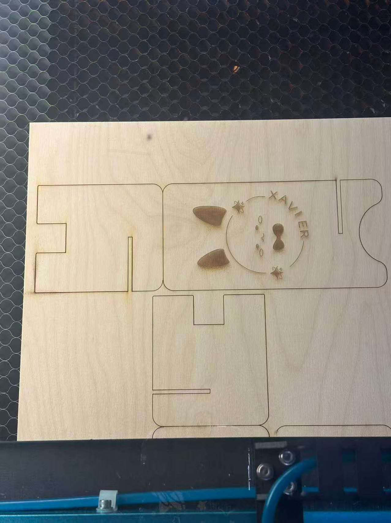 This is the photo of the finished Laser Cut piece.