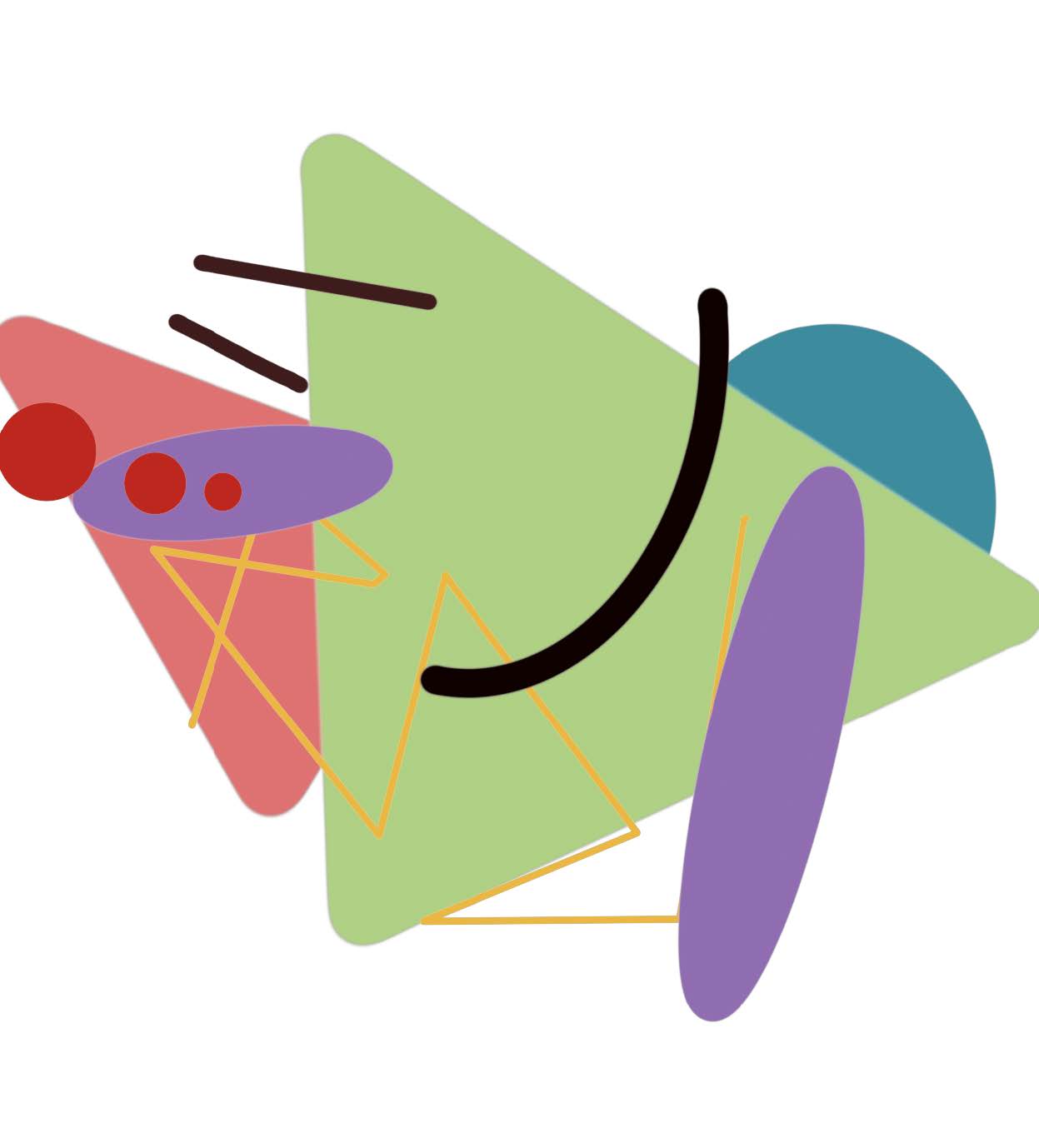 Data selfie visualization #2 in 2D Mirror activity