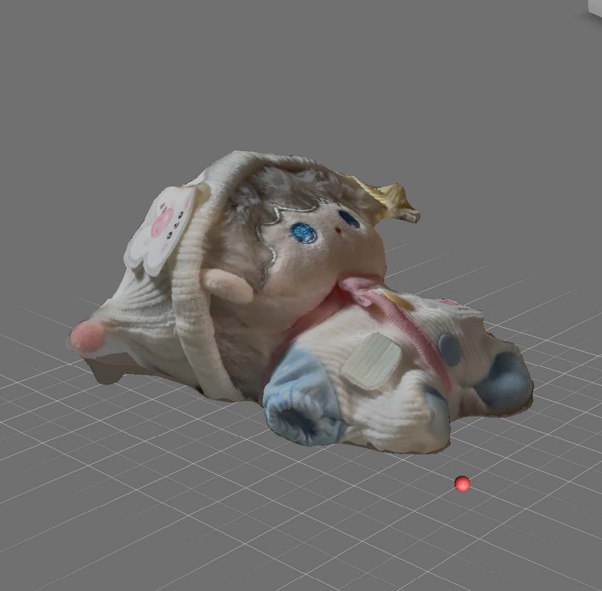 This is the screenshot of cotton doll #1 in MeshMixer