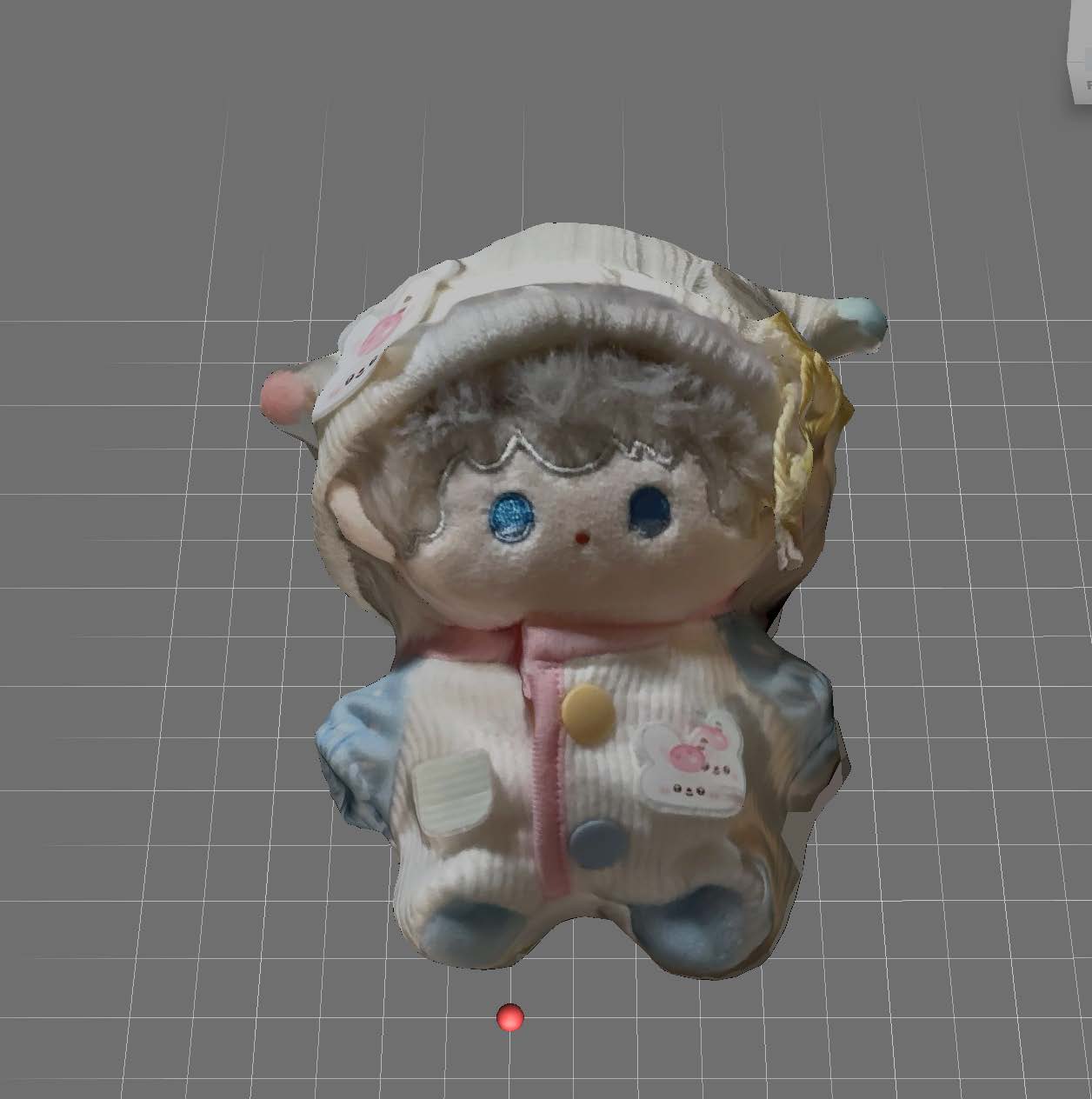 This is the screenshot of cotton doll #1 in MeshMixer